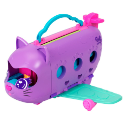 Polly Pocket - Кошка-самолет с двумя куклами + аксессуары HWP19 / артикул   HWP19  / GTIN 194735217779