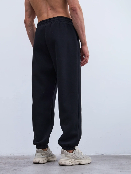 Брюки мужские с начесом (черный)