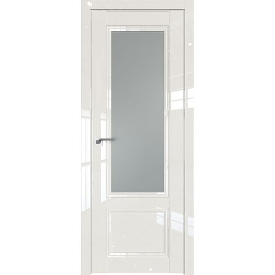Межкомнатная дверь глянцевая Profil Doors 129L магнолия люкс остеклённая
