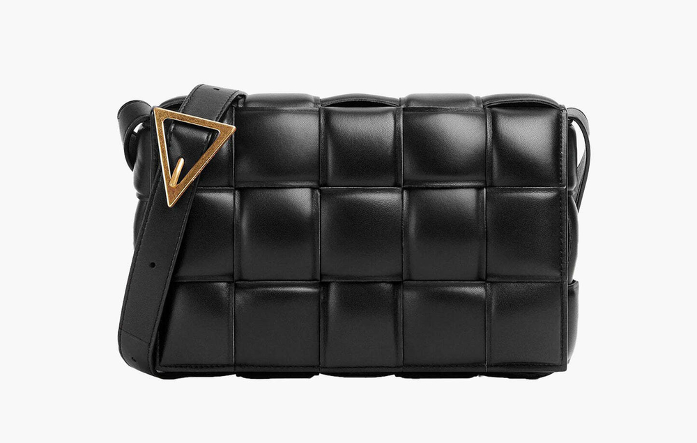 Сумка Bottega Veneta Padded Intreccio Cassette Crossbody Bag "Black"