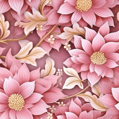 Розовые цветы