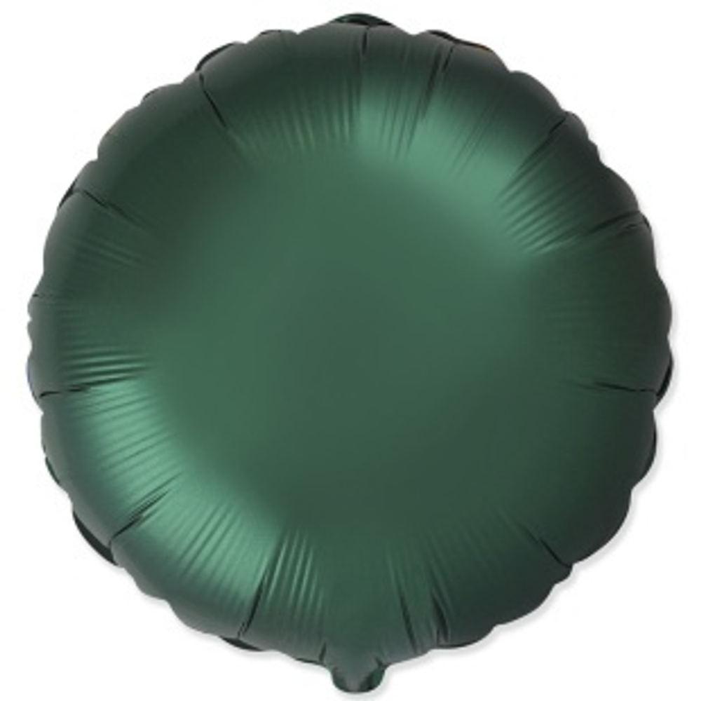 Ф 18'' Круг Темно-зеленый Сатин