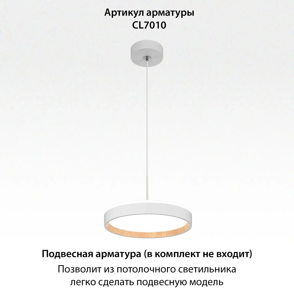 Citilux ETALON CL750240 LED Светильник с подсветкой Белый+Бук