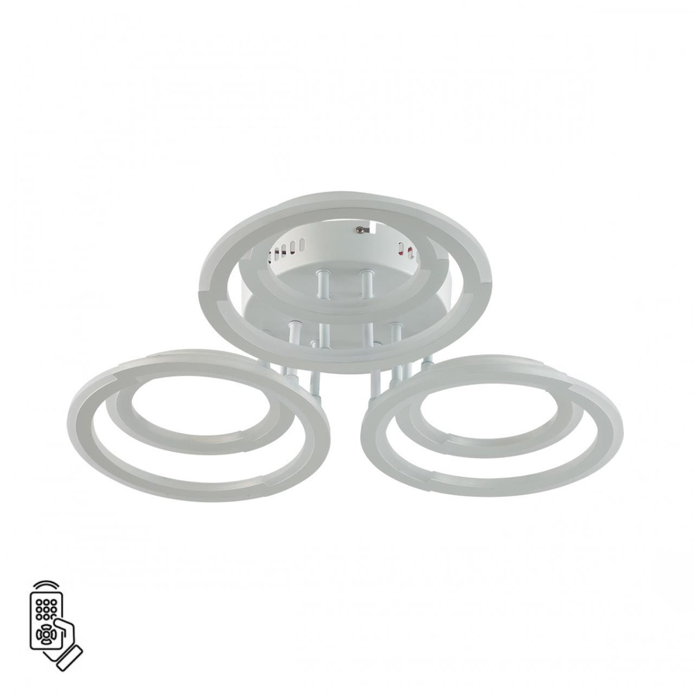 8028/80CL LEDIO LN25 247 белый/белый, металл/акрил Потолочный светильник с ПДУ LED 80W 3000-6000К 220V OSAKA