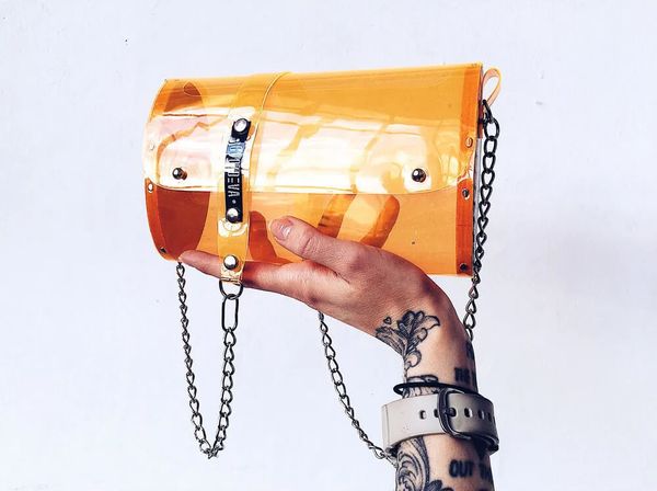 Сумка Цилиндр Желтый - фото 1