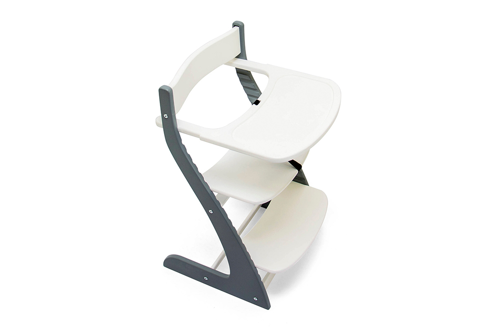 Детский растущий регулируемый стул Бельмарко Усура Графит-Белый