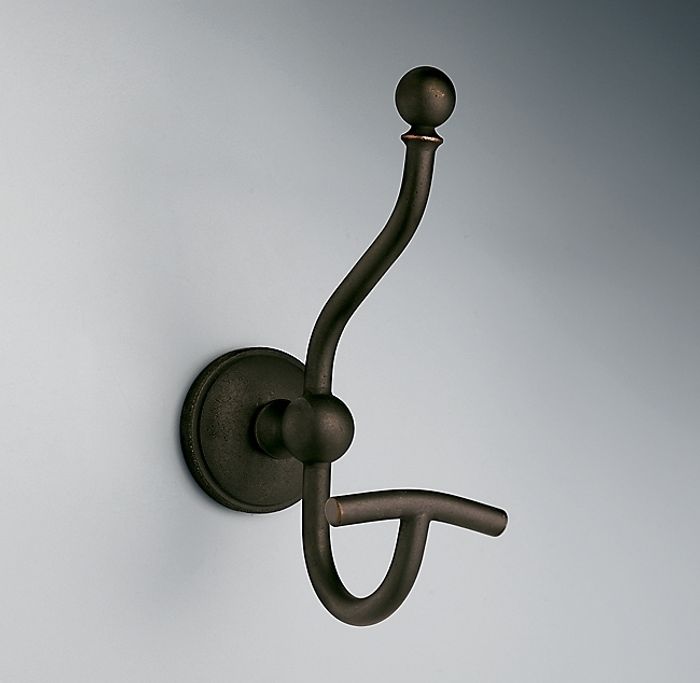 Крючок Restoration Hardware Chatham Double Oil-Rubbed Bronze