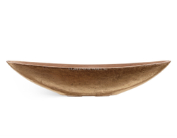 Кашпо TREEZ Effectory - Metal - Ваза-Лодка (2 размера) - Тёмное матовое золото