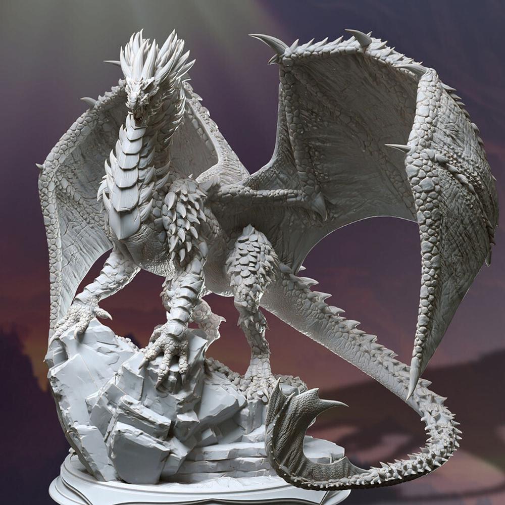 Дракон монстр миниатюра для dnd, днд, pathfinder, фентези, Настольная игра, НРИ, Варгейм, РПГ