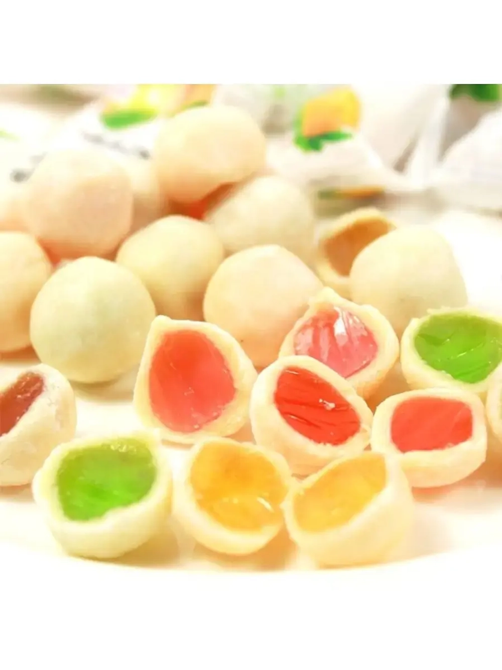 Молочно-фруктовые конфеты Haoliyuan Fresh Milky Balls