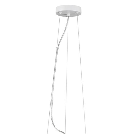 6599/3C MODERNI LN25 156 белый/белый, бежевый металл, эко кожа/металл, стекло Подвесной светильник Е27 3*60W 220V BASALTO