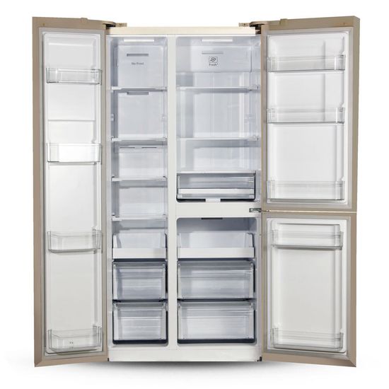 Холодильник Ginzzu NFK-610 Gold glass