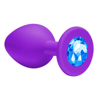 Анальная пробка 7,5см Lola Games Emotions Cutie Small Purple Light Blue Crystal 4011-03Lola