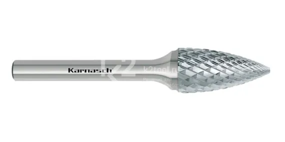 Борфреза твердосплавная Karnasch форма G, 6х18х6х50 мм, насечка HP-6, без покрытия, арт. 11.3064-035