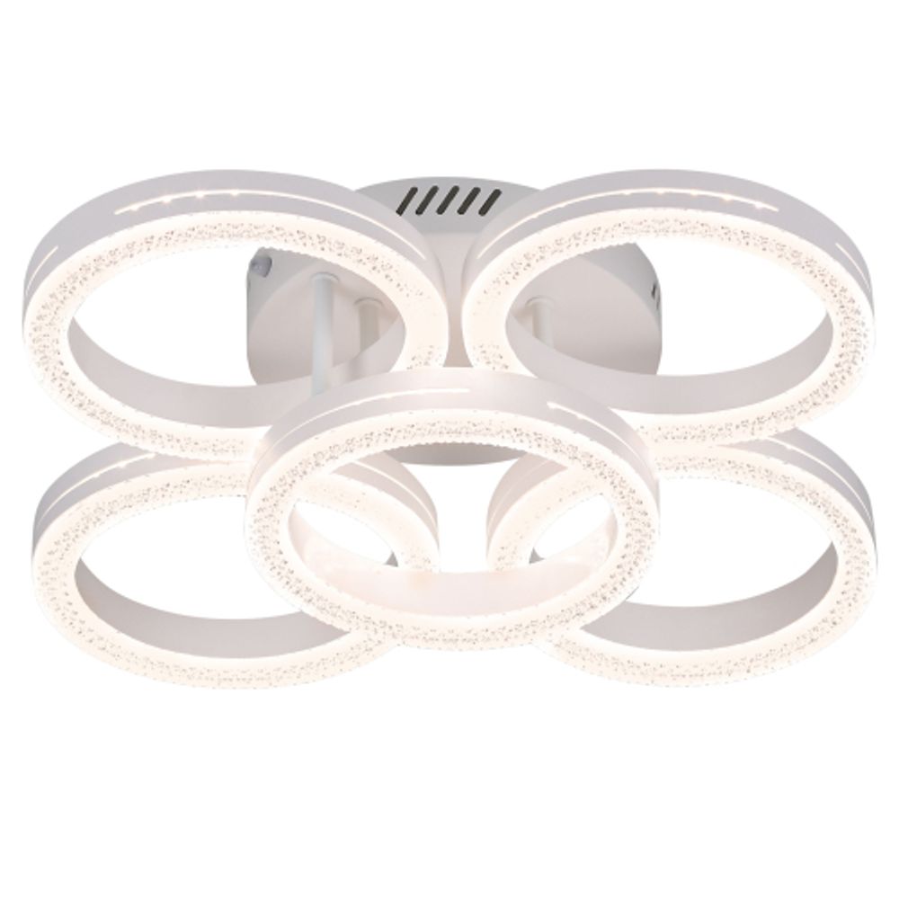 Светильник потолочный светодиодный Rivoli Juniper 6187-701 LED 75Вт 3000-6000К белый с пультом | Rivoli