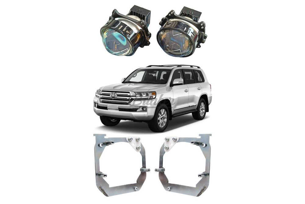 Комплект для установки доп. линз в секцию дальнего Toyota Land Cruiser 200 2й рес. 2015-2021