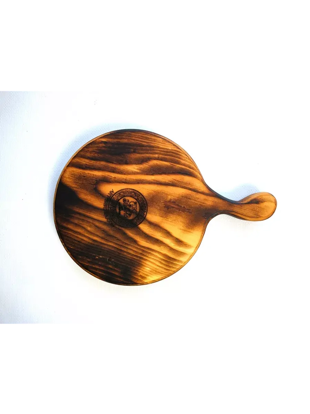 Менажница деревянная для подачи, сервировки "Гамбургер"