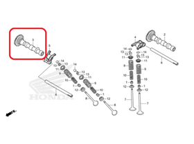 14210-MGZ-J00. CAMSHAFT COMP., EX. (34T)