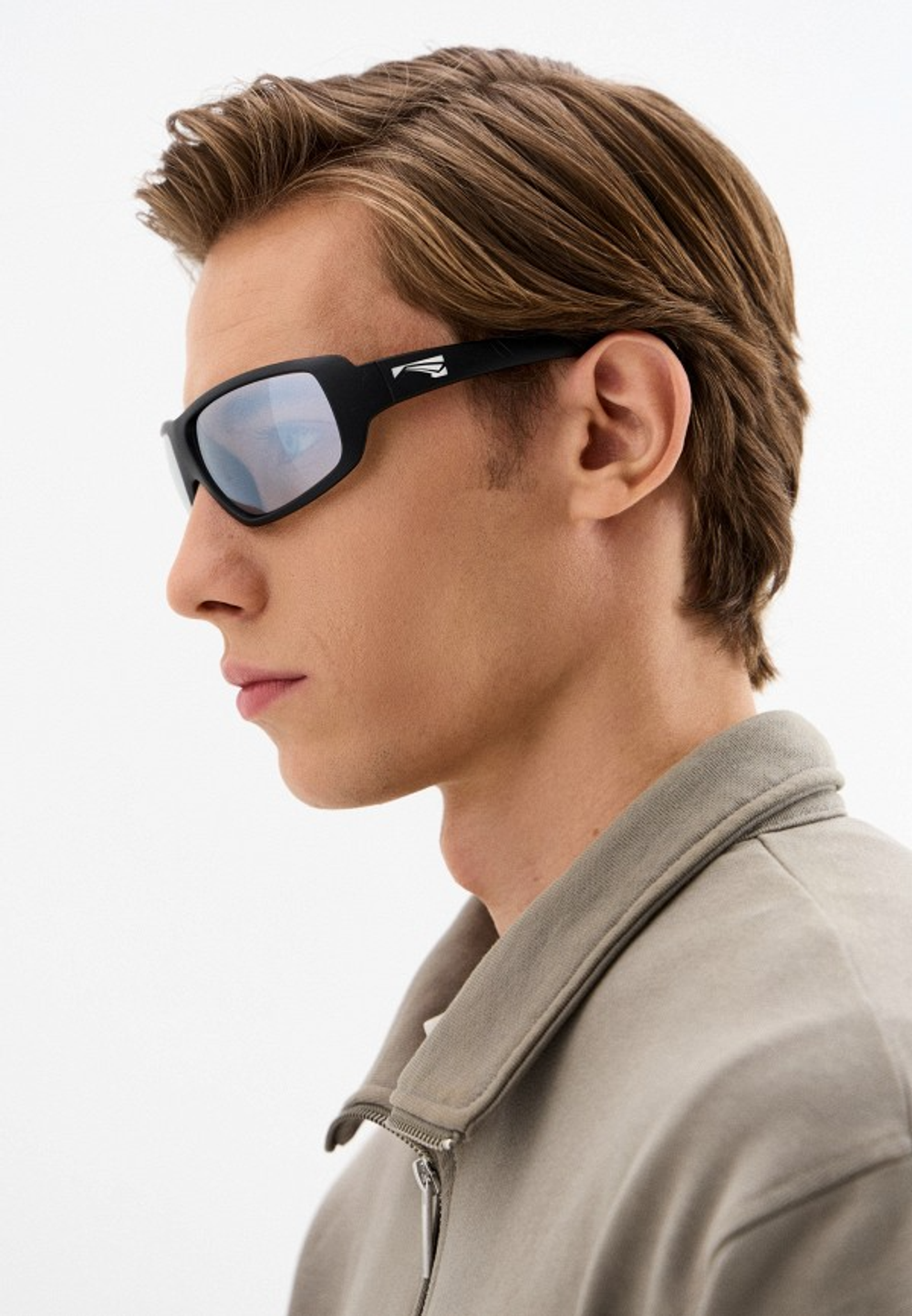 Спортивные очки LiP FLO / Matt Black - Mustard / PC Photochromic / ecLiPse Series ML Silver Smoke AF Lens