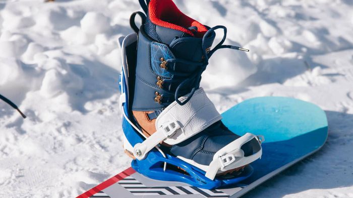 сноубордический ботинок на сноуборде