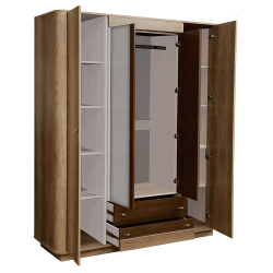 Шкаф для одежды Фантазия 34.01, Дуб каньон, Дуб кальяри