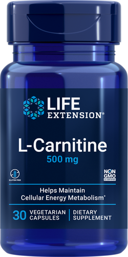 L-Carnitine 500 mg 30 капсул Life Extension