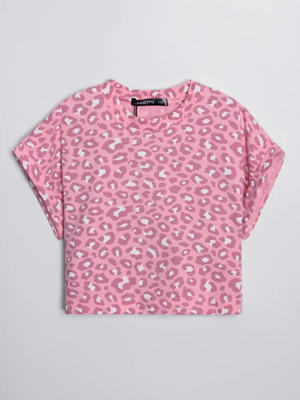 Розовая футболка для девочки на лето