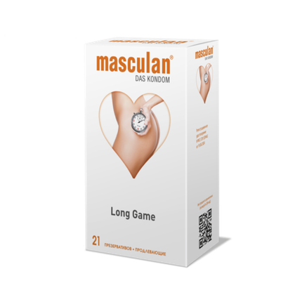 Презервативы Masculan Long Game, продлевающие, 21 шт.