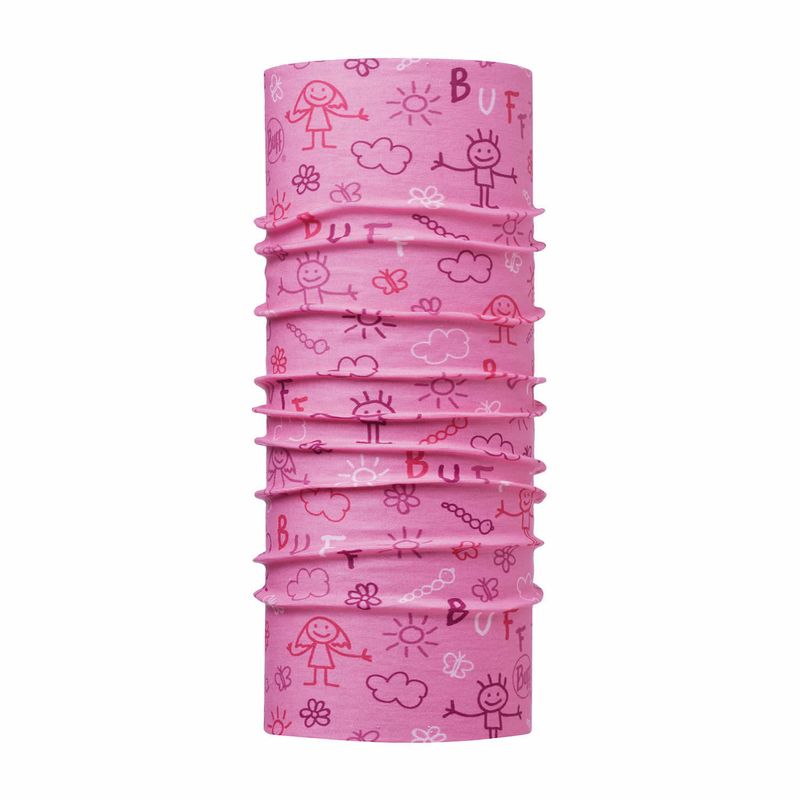 Многофункциональная бандана-труба детская Buff Drawing Pink Фото 1