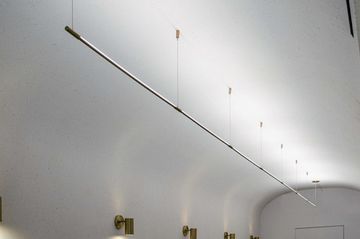 дизайнерский латунный светильник THIN SUSPENSION