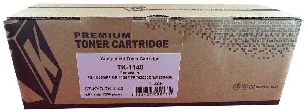 Тонер-картридж ELP, аналог Kyocera TK-1140 для FS-1035MFP DP/1135MFP/M2035DN/M2535DN 7.2K (ELP)