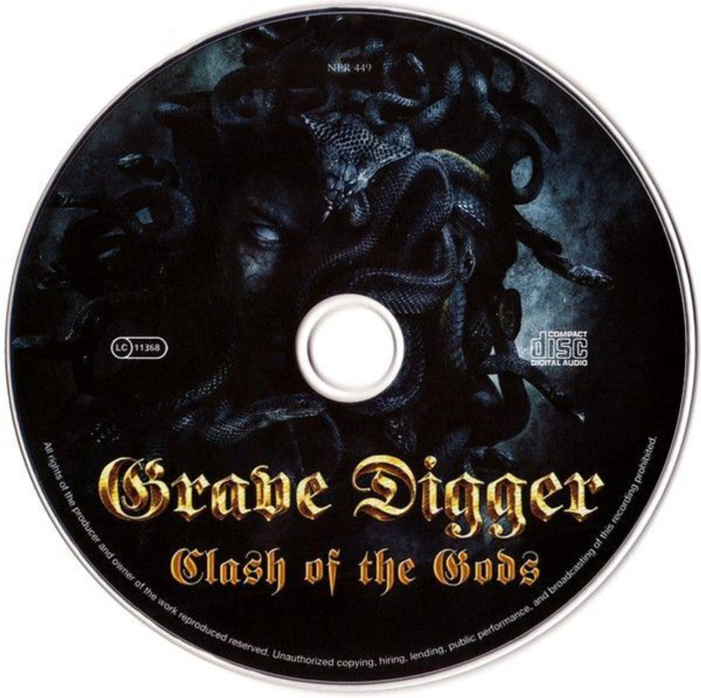 GRAVE DIGGER - Clash of the Gods, музыкальный компакт диск, Napalm Records