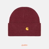  Шапка Carhartt WIP American Script Beanie артикул:I034235_malbec - купить в магазине Дайс