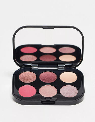 MAC Connect In Colour 6-Pan Eyeshadow Palette Rose Lens Свободные тона
