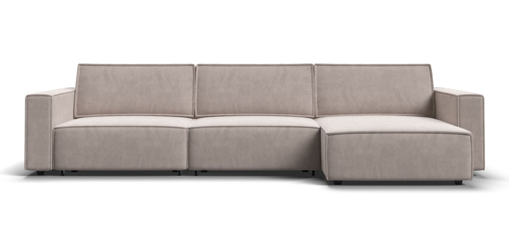 Угловой диван BOSS SOFT MODOOL MAX велюр Monolit латте