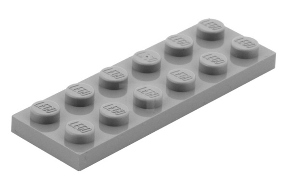 Lego 50шт Плитка 2х6 (серый) 4211452