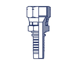 Фитинг DN 10 JIS 20x1.5 (2 шестигранника)