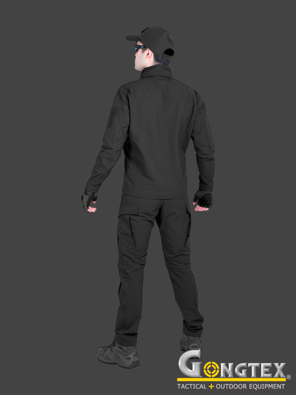 Костюм SoftShell Gongtex Outdoor Tactical Suit (без флиса). Чёрный