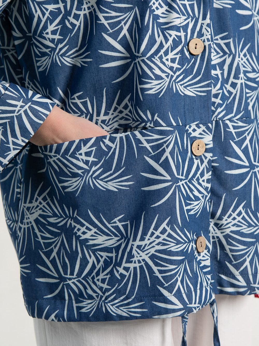 Пыльник Летний день (бело-синий) Б15182-8М LT Collection