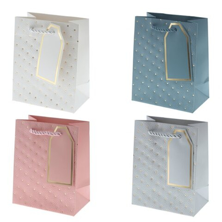 GAEM Пакет подарочный XS (бумага 210г/м2, блок 12шт), L12 W7 H15 см, 4в.