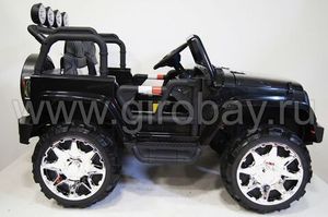 Детский электромобиль River Toys JEEP M777MM черный фото №3