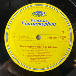 Винтажная виниловая пластинка LP Опера Виндзорские Проказницы Otto Nicolai, Caterina Alda, Die Lustigen Weiber Von Windsor (Германия 1978)