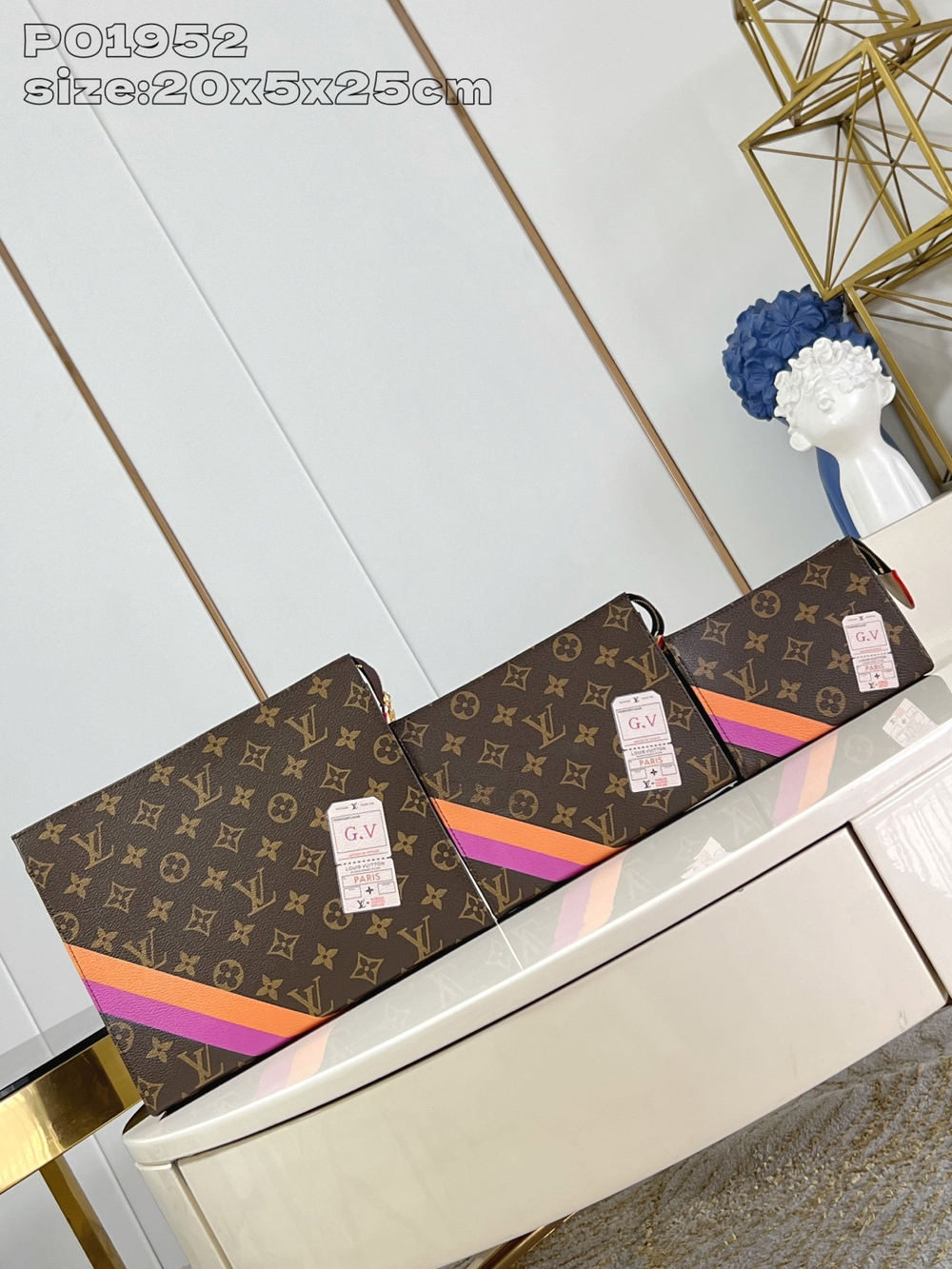 Louis Vuitton Trio Toilet Pouch Mon Monogram