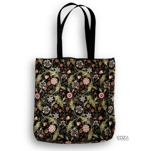 COZA, сумка-шоппер Моррис зелёный, 33х43х10 см