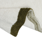 Коврик для ванной с кантом оливкового цвета из коллекции trendy ruffles, 50x80 см