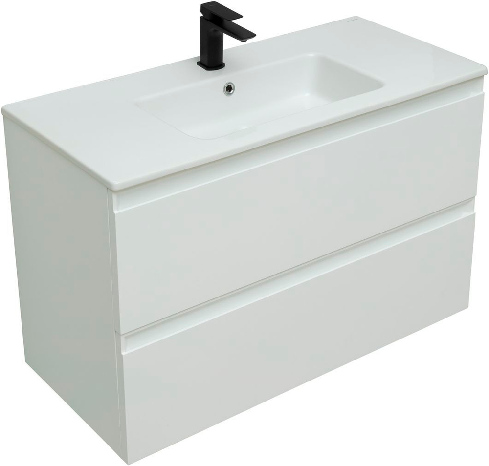 Тумба с раковиной Allen Brau Eclipse 1.E1003.WM 100 white matt
