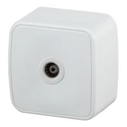 Выключатель Intro Polo 3-101-01 одноклавишный 10A-250В, IP20, ОУ, белый