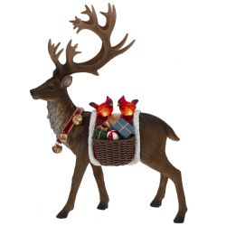 GAEM Фигурка декоративная с подсветкой "Олень", L23 W12 H32 см, (2хAAA н/п)
