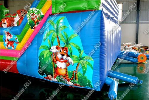 Коммерческий надувной батут "Тигриная страна мини"