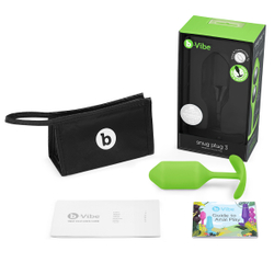 b-Vibe Snug Plug 3 - Анальная пробка для ношения
